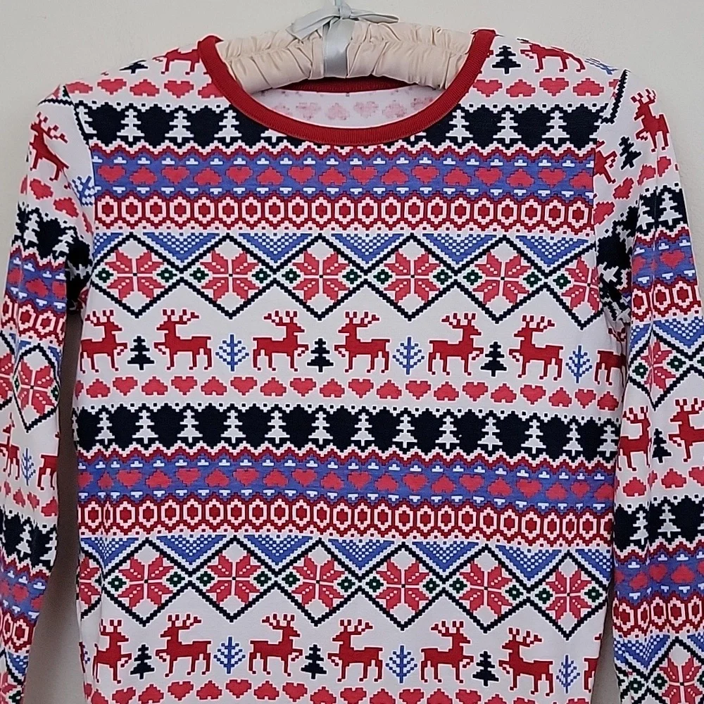Land's End Cotton Christmas Pajama Top (Top only) Christmas 16